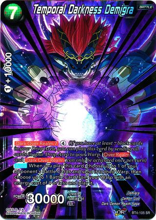 Temporal Darkness Demigra (BT4-105) [Colossal Warfare] | Odin's Place
