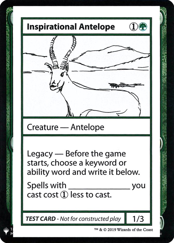 Inspirational Antelope [Mystery Booster Playtest Cards] | Odin's Place
