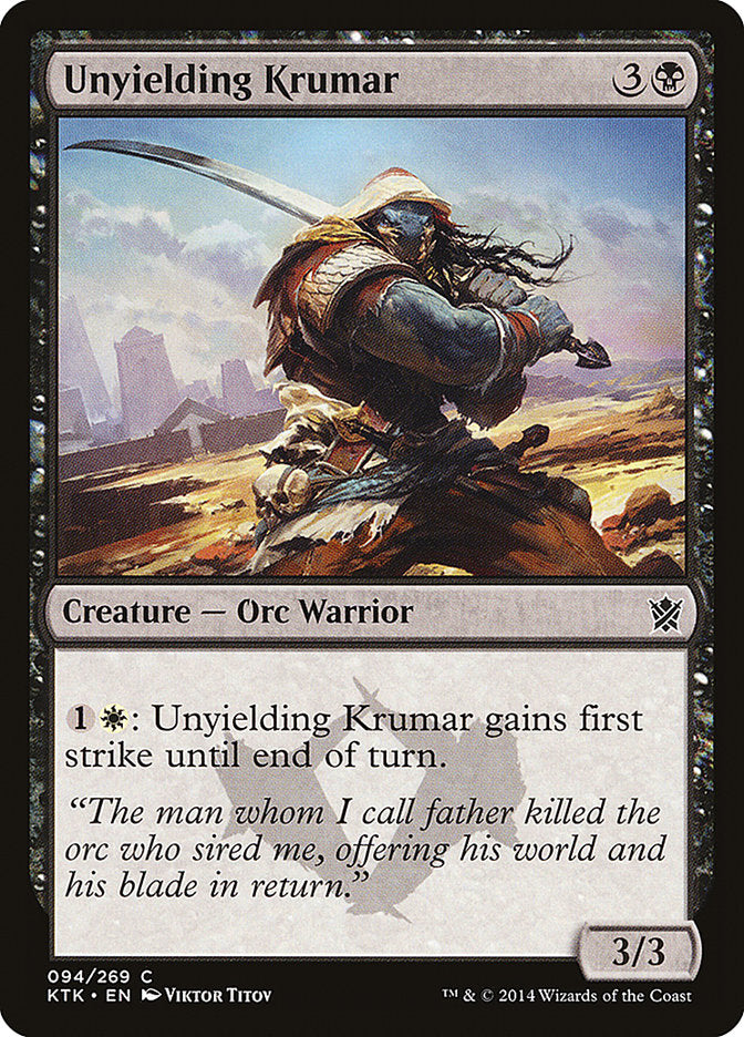 Unyielding Krumar (94) [Khans of Tarkir] | Odin's Place