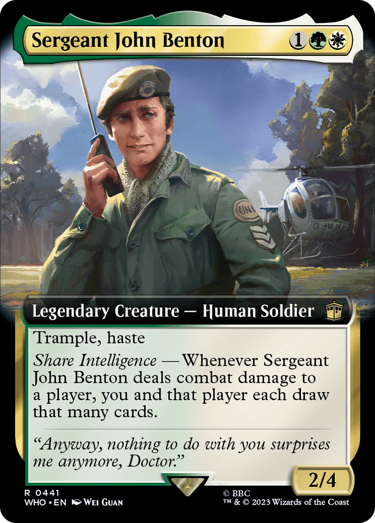 Sergeant John Benton (Extended Art) [Doctor Who] | Odin's Place