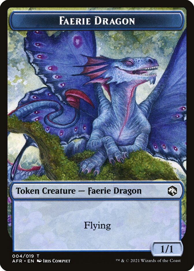 Wolf // Faerie Dragon Double-Sided Token [Dungeons & Dragons: Adventures in the Forgotten Realms Tokens] | Odin's Place