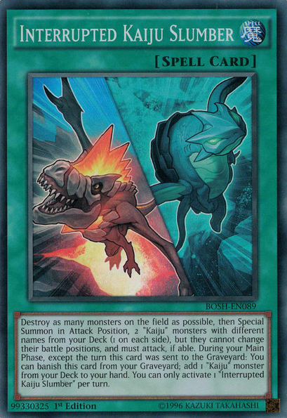 Interrupted Kaiju Slumber [BOSH-EN089] Super Rare | Odin's Place