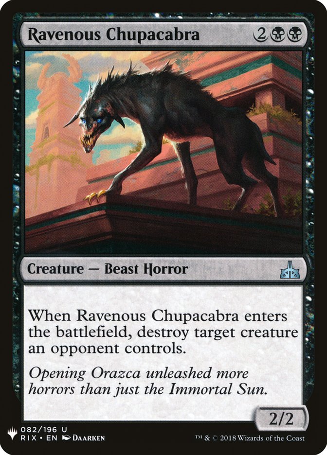 Ravenous Chupacabra [Mystery Booster] | Odin's Place