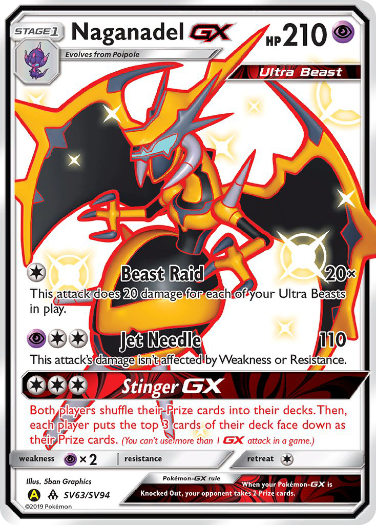 Naganadel GX (SV63/SV94) [Sun & Moon: Hidden Fates - Shiny Vault] | Odin's Place