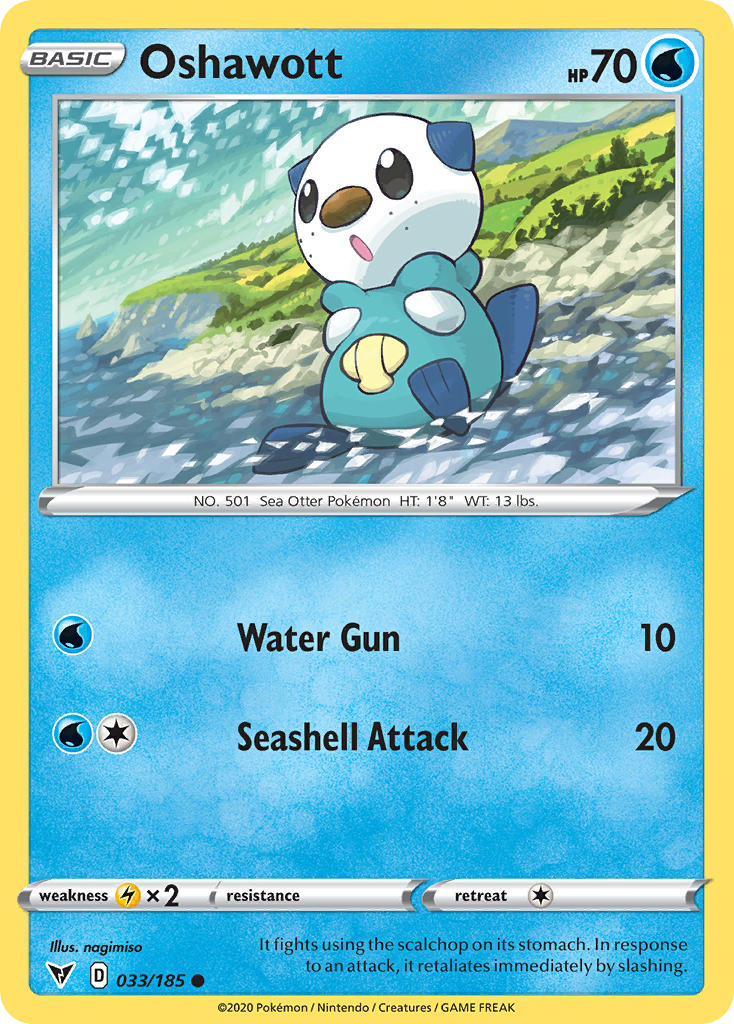 Oshawott (033/185) [Sword & Shield: Vivid Voltage] | Odin's Place