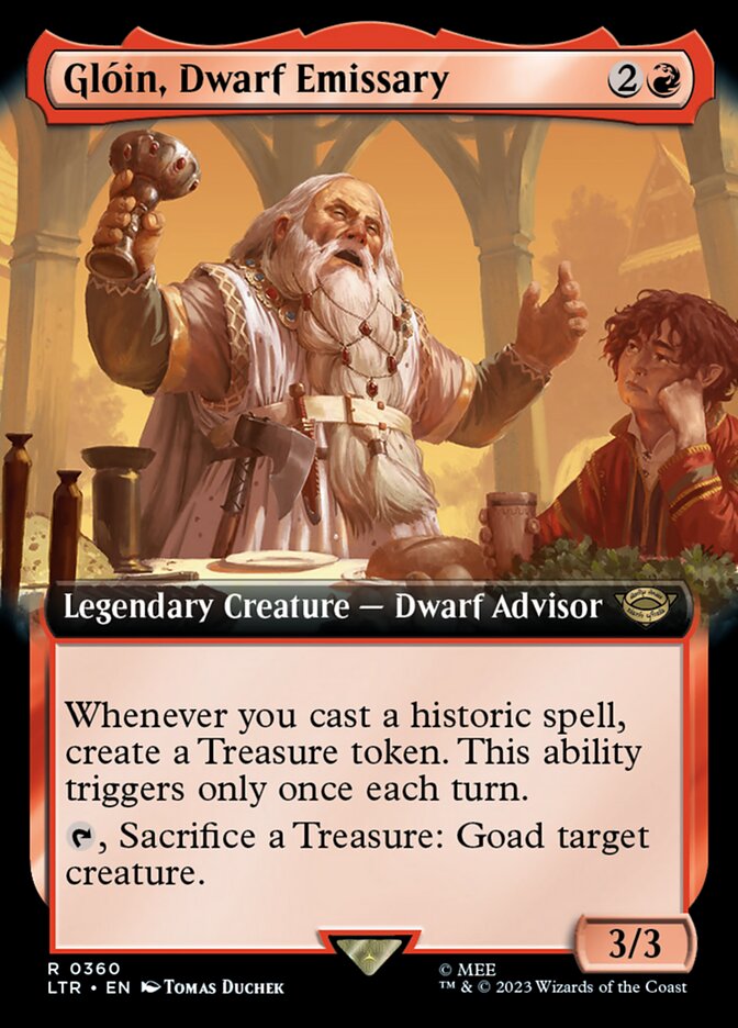 Gloin, Dwarf Emissary (Extended Art) [The Lord of the Rings: Tales of Middle-Earth] | Odin's Place