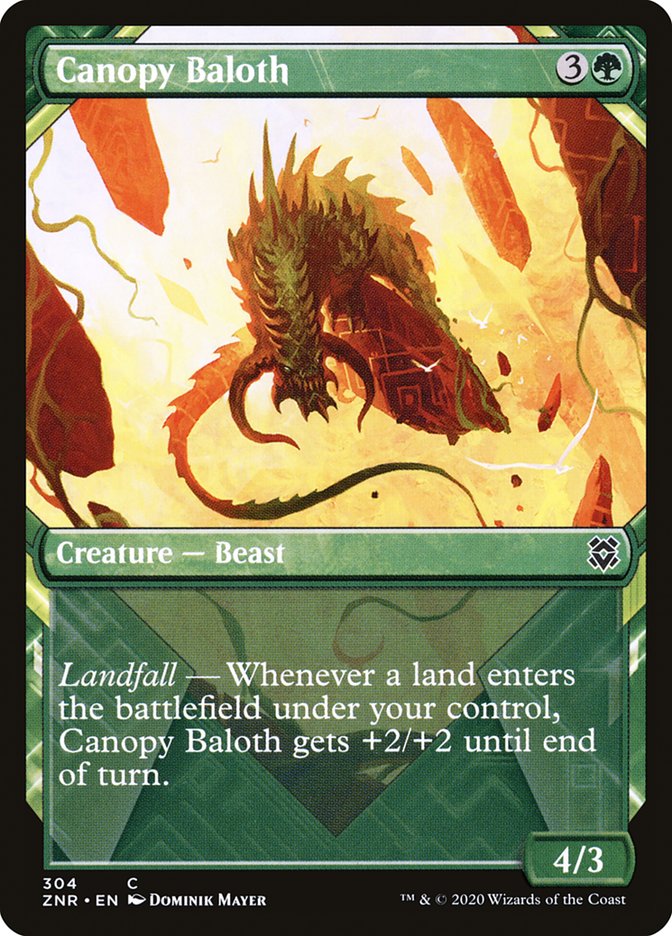 Canopy Baloth (Showcase) [Zendikar Rising] | Odin's Place