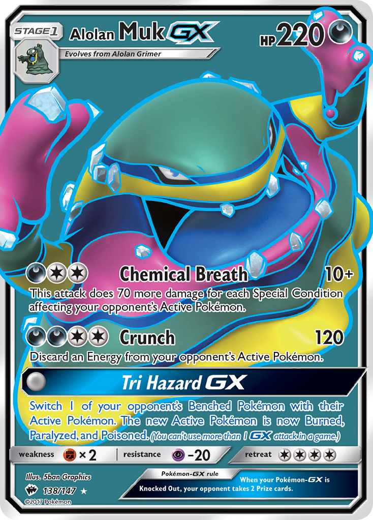 Alolan Muk GX (138/147) [Sun & Moon: Burning Shadows] | Odin's Place