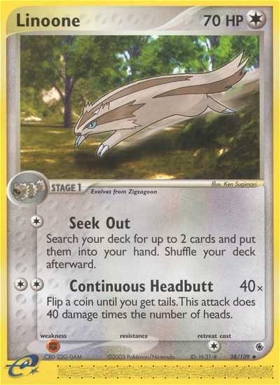 Linoone (38/109) [EX: Ruby & Sapphire] | Odin's Place