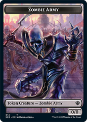 Zombie // Zombie Army Double-Sided Token [Starter Commander Decks] | Odin's Place