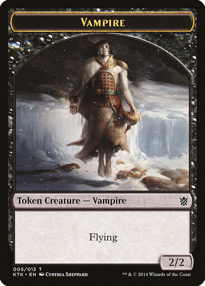 Vampire Token (5) [Khans of Tarkir Tokens] | Odin's Place