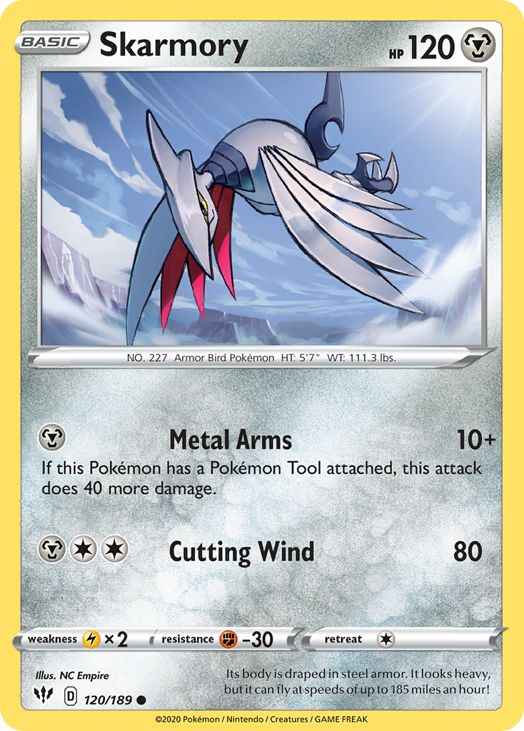 Skarmory (120/189) [Sword & Shield: Darkness Ablaze] | Odin's Place