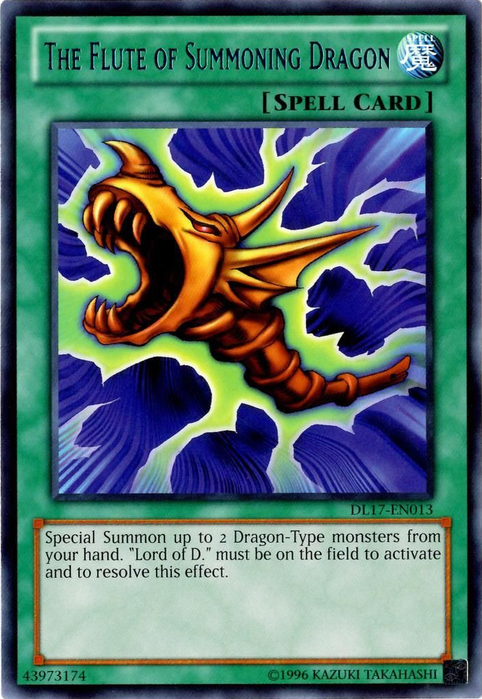 The Flute of Summoning Dragon (Blue) [DL17-EN013] Rare | Odin's Place