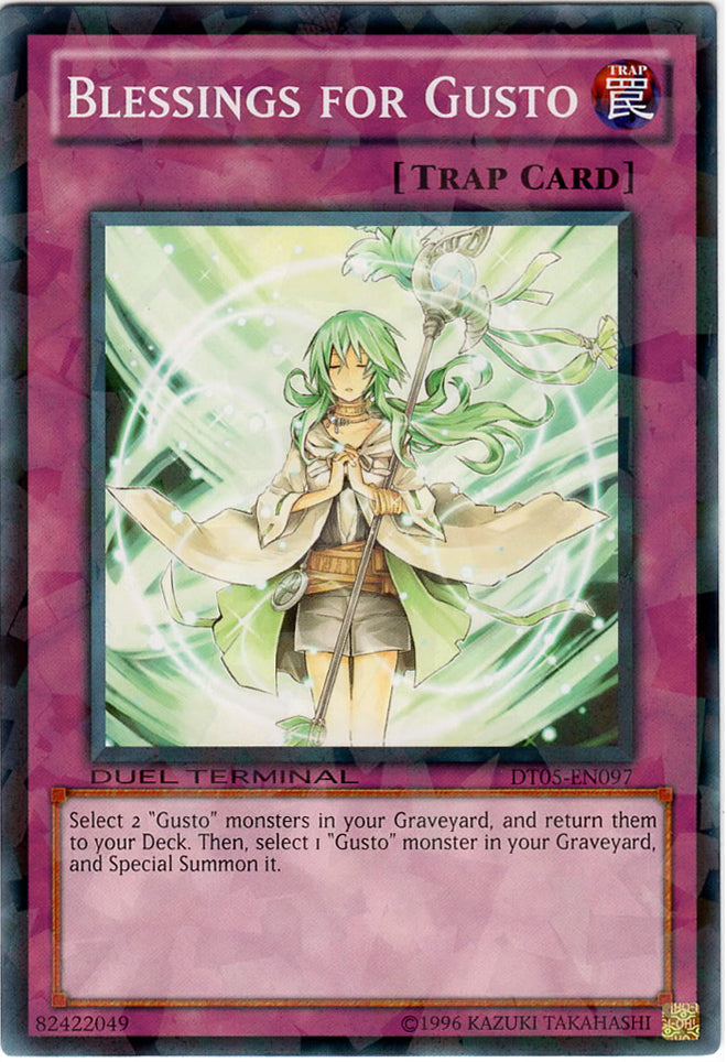 Blessings for Gusto [DT05-EN097] Common | Odin's Place