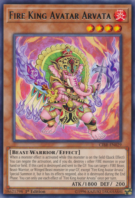 Fire King Avatar Arvata [CIBR-EN029] Rare | Odin's Place