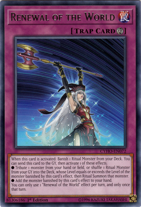 Renewal of the World [CYHO-EN072] Rare | Odin's Place