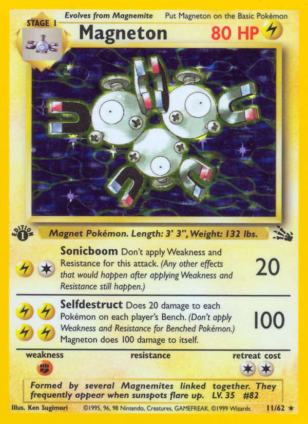 Magneton (11/62) [Fossil 1st Edition] | Odin's Place