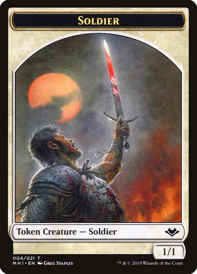 Soldier Token (4) [Modern Horizons Tokens] | Odin's Place