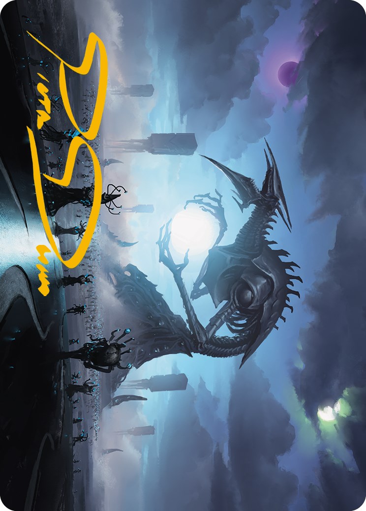 Blue Sun's Zenith Art Card (Gold-Stamped Signature) [Phyrexia: All Will Be One Art Series] | Odin's Place