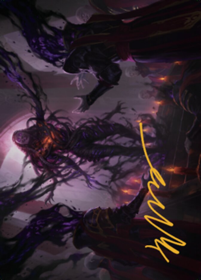 Braids, Arisen Nightmare Art Card 1 (Gold-Stamped Signature) [Dominaria United Art Series] | Odin's Place