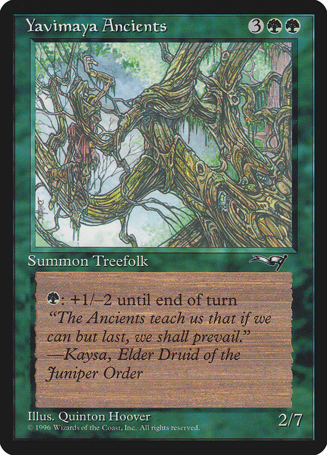 Yavimaya Ancients (Druid Art) [Alliances] | Odin's Place