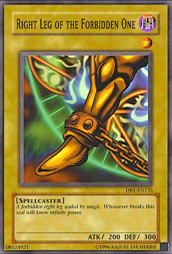 Right Leg of the Forbidden One [DB1-EN135] Common | Odin's Place