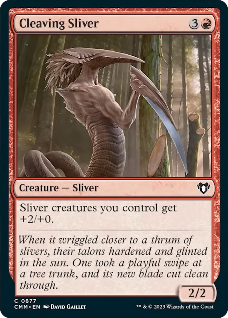 Cleaving Sliver [Commander Masters] | Odin's Place