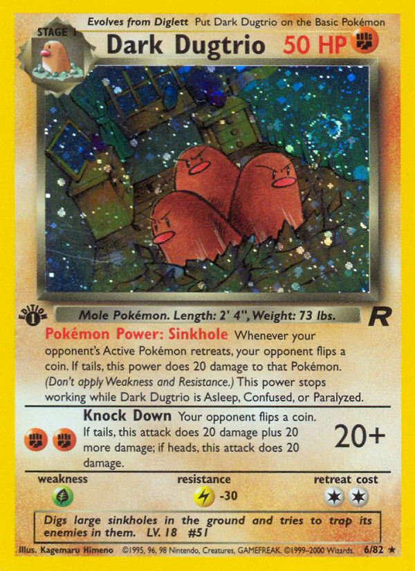 Dark Dugtrio (6/82) [Team Rocket 1st Edition] | Odin's Place
