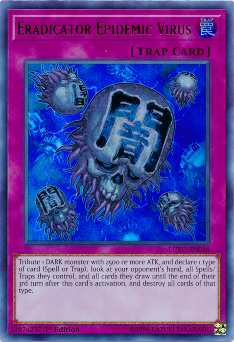 Eradicator Epidemic Virus [LCKC-EN048] Ultra Rare | Odin's Place