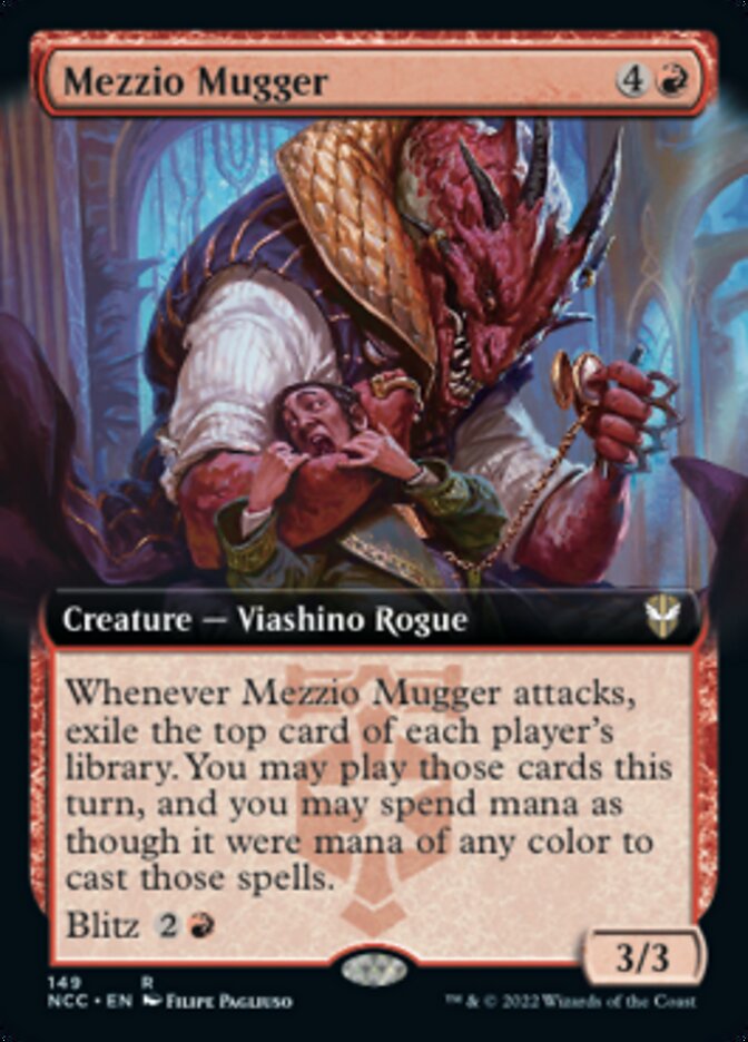 Mezzio Mugger (Extended Art) [Streets of New Capenna Commander] | Odin's Place