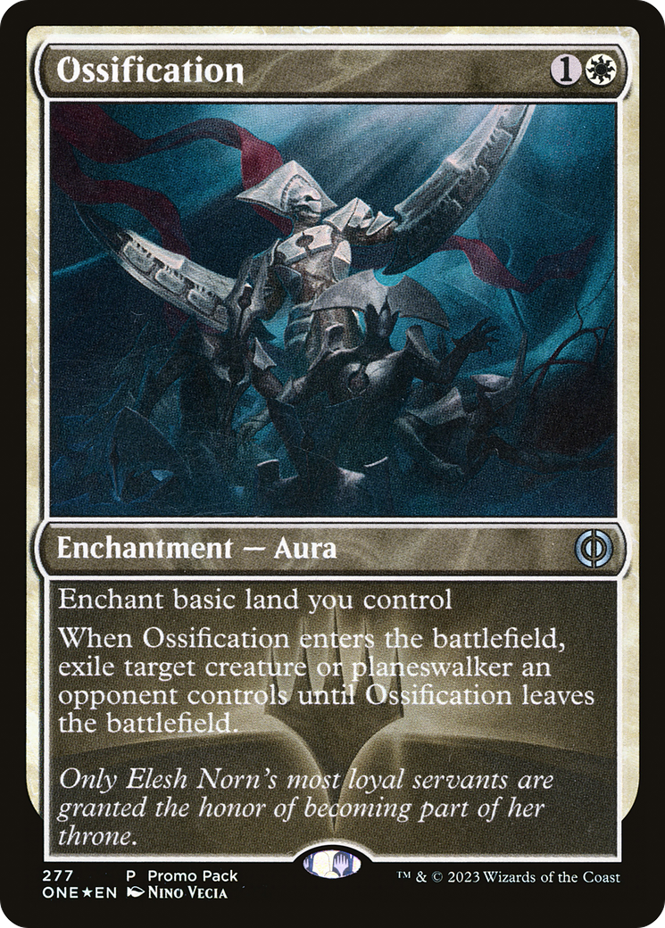 Ossification (Promo Pack) [Phyrexia: All Will Be One Promos] | Odin's Place
