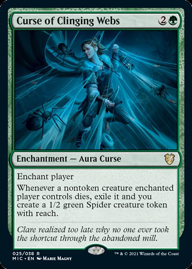 Curse of Clinging Webs [Innistrad: Midnight Hunt Commander] | Odin's Place