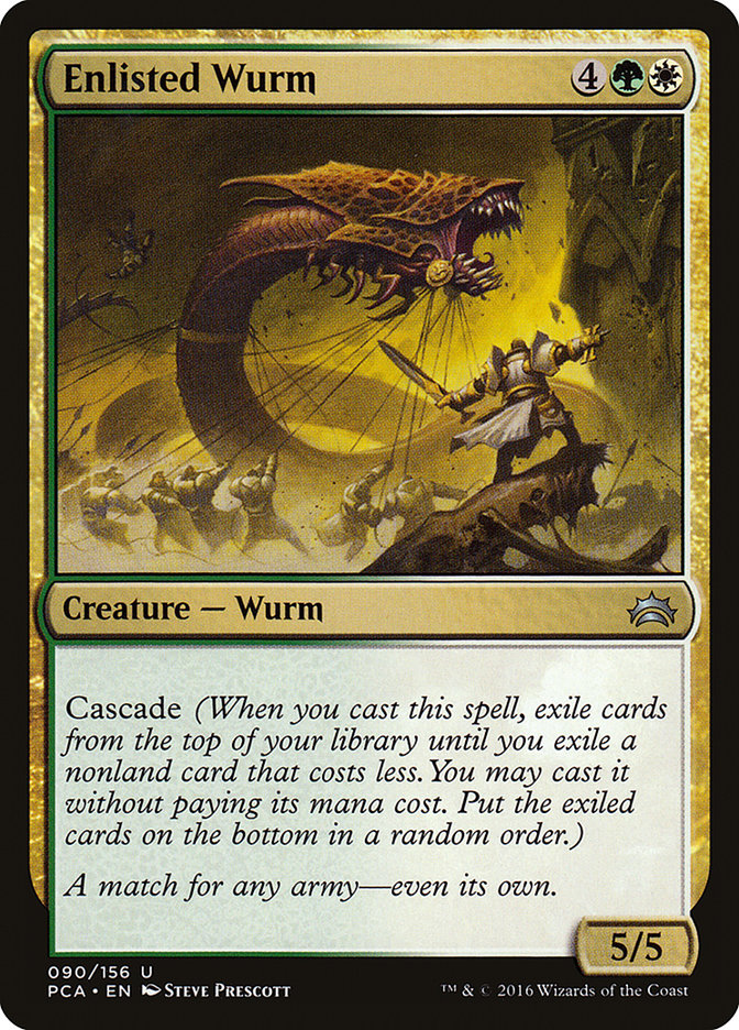 Enlisted Wurm (90) [Planechase Anthology] | Odin's Place