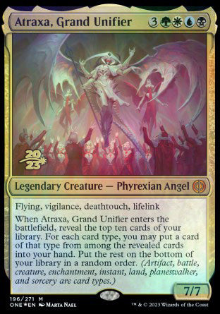 Atraxa, Grand Unifier [Phyrexia: All Will Be One Prerelease Promos] | Odin's Place