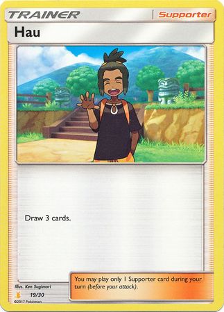 Hau (19/30) [Sun & Moon: Trainer Kit - Alolan Raichu] | Odin's Place