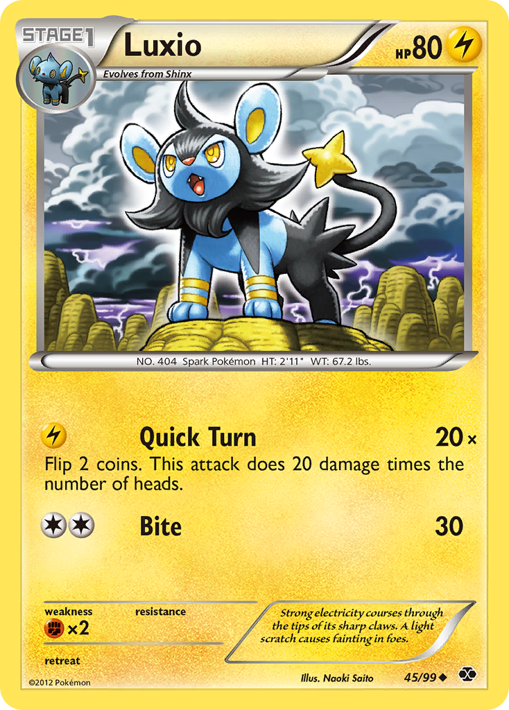 Luxio (45/99) [Black & White: Next Destinies] | Odin's Place