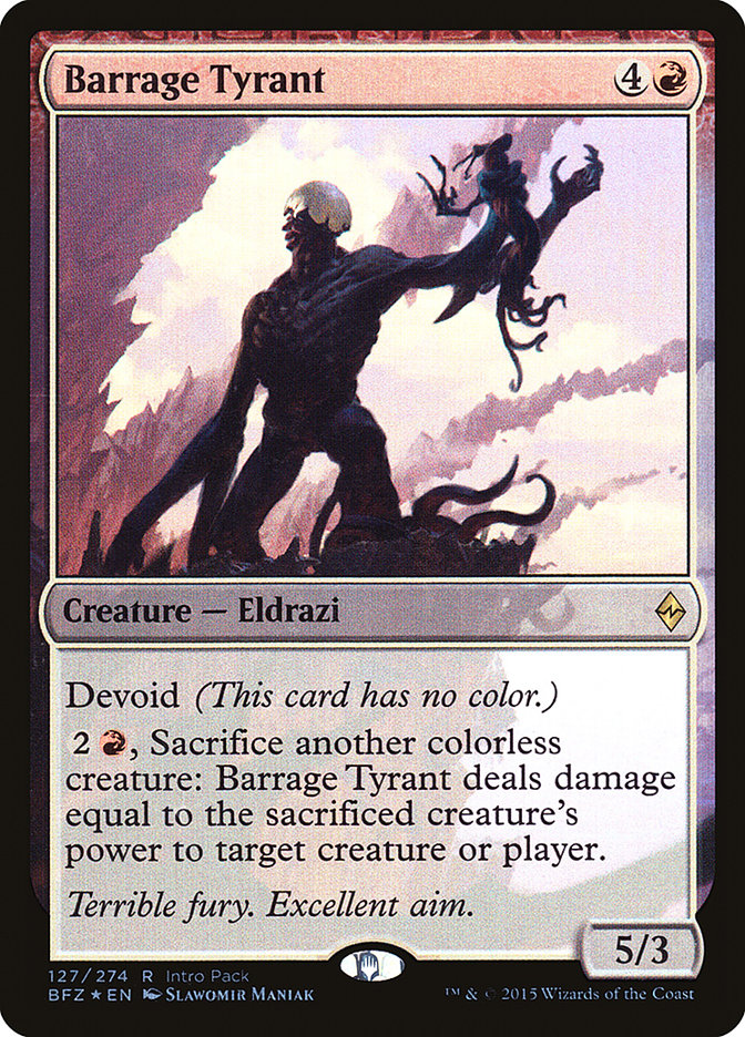 Barrage Tyrant (127) (Intro Pack) [Battle for Zendikar Promos] | Odin's Place