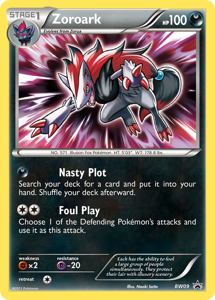 Zoroark (BW09) [Black & White: Black Star Promos] | Odin's Place