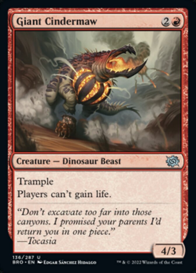 Giant Cindermaw [The Brothers' War] | Odin's Place