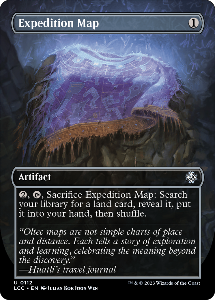 Expedition Map (Borderless) [The Lost Caverns of Ixalan Commander] | Odin's Place