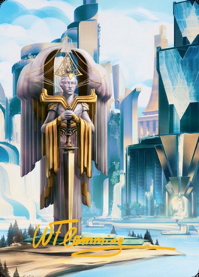Island Art Card (Gold-Stamped Signature) [Streets of New Capenna Art Series] | Odin's Place