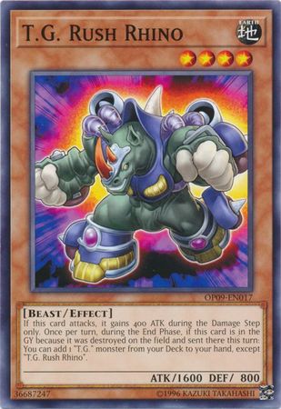 T.G. Rush Rhino [OP09-EN017] Common | Odin's Place