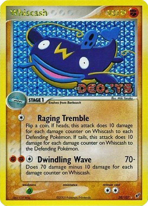 Whiscash (28/107) (Stamped) [EX: Deoxys] | Odin's Place