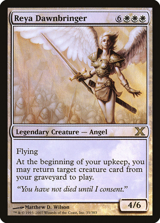 Reya Dawnbringer (Premium Foil) [Tenth Edition] | Odin's Place