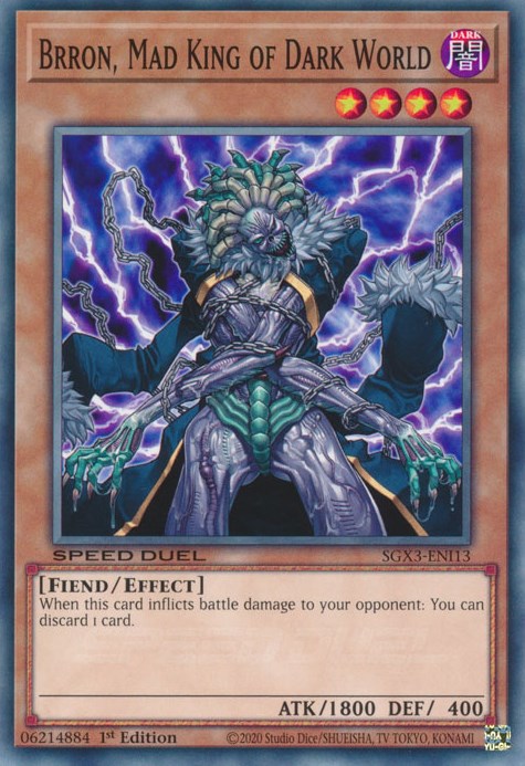 Brron, Mad King of Dark World [SGX3-ENI13] Common | Odin's Place