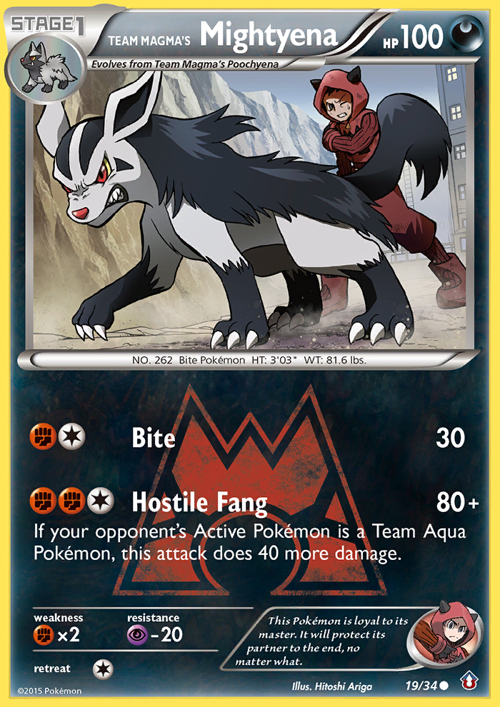 Team Magma's Mightyena (19/34) [XY: Double Crisis] | Odin's Place
