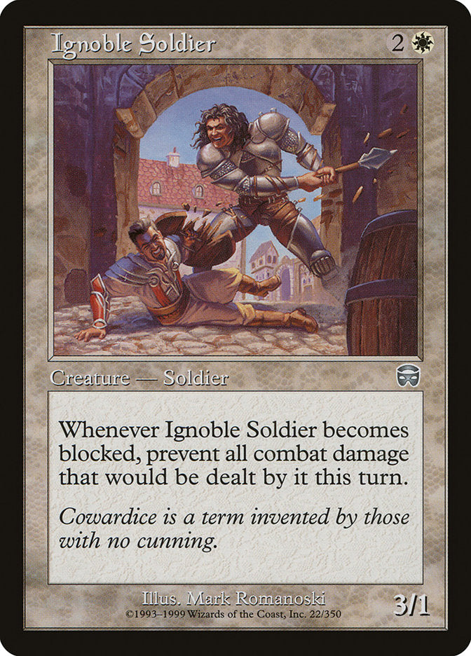 Ignoble Soldier (22) [Mercadian Masques] | Odin's Place
