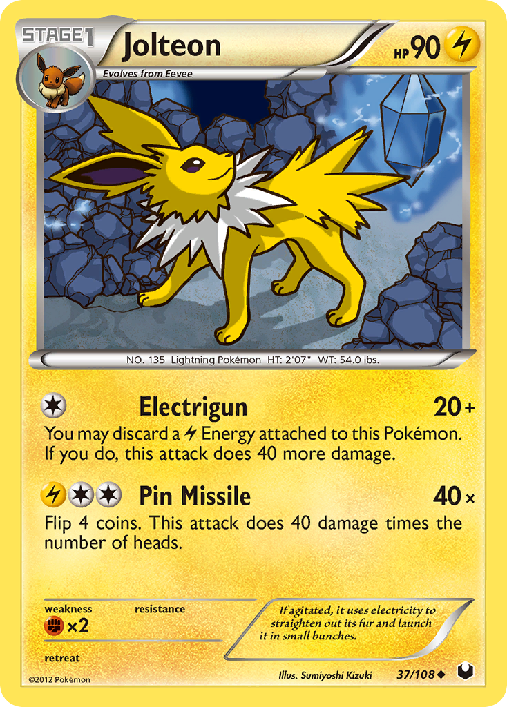 Jolteon (37/108) [Black & White: Dark Explorers] | Odin's Place