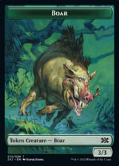 Boar // Knight Double-Sided Token [Double Masters 2022 Tokens] | Odin's Place
