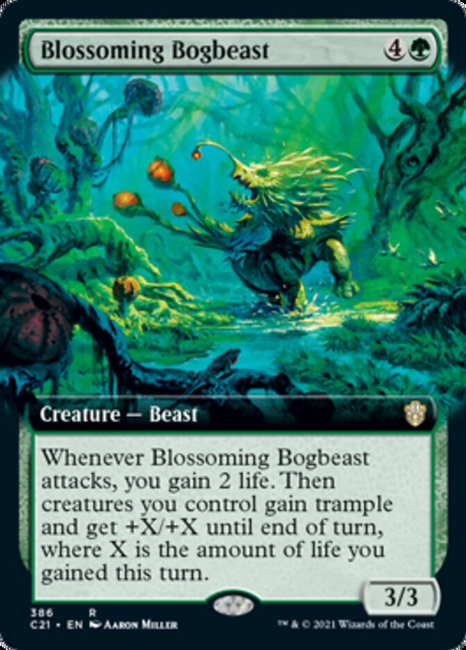 Blossoming Bogbeast (Extended Art) [Commander 2021] | Odin's Place